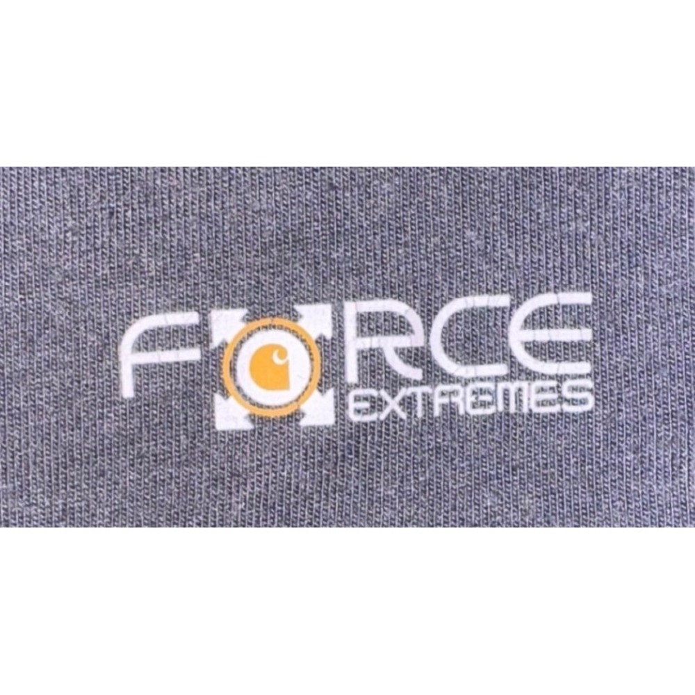 Carhartt Force Extremes Mens Medium Relaxed Fit Quarter Zip Pullover Grey 102585 - Picture 4 of 11